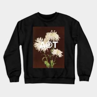 Chrysanthemum still life vintage flowers Crewneck Sweatshirt